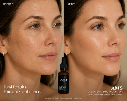 AMS Collagen and Retinol Serum - Anti-Aging Face Serum