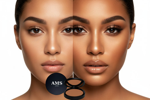 AMS Bronzer Caramel - Avant Après Full Face Teint Hâlé Sculpté