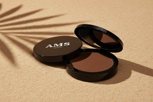 AMS Bronzer Chocolat - Fond Beige Chaud Ombres Palmier