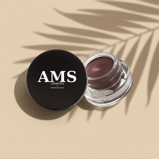 AMS Cosmetics Gel Eyeliner Mauve - Fond Beige Ombre Palmier