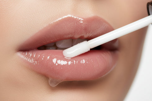 AMS Cosmetics – Lip Gloss Applicator in Action