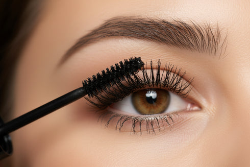 AMS Cosmetics Mascara - Application on Lashes
