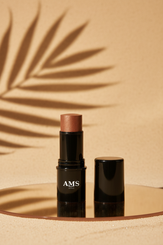 AMS Highlighter Stick - Fond Beige Chaud Ombres Palmier