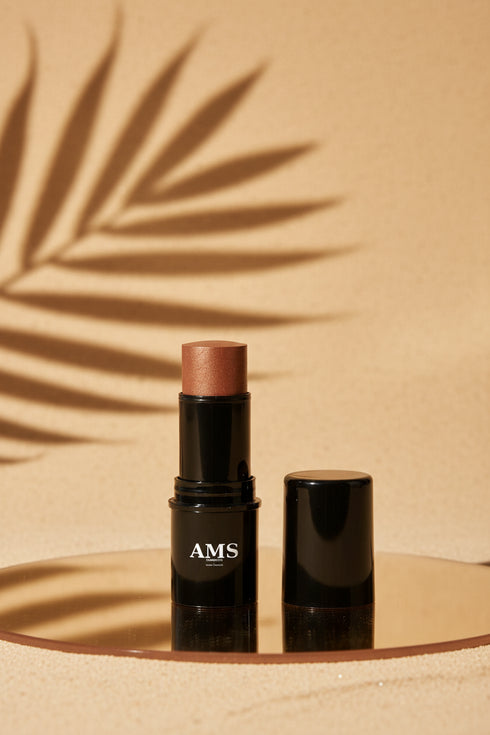 AMS Highlighter Stick - Fond Beige Chaud Ombres Palmier