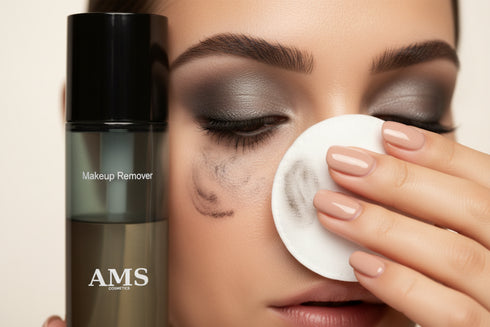 AMS Makeup Remover - Gros Plan Démaquillage Yeux Coton Doux Zone Délicate