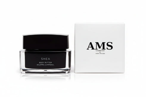 AMS Shea Body Butter — Product with White Packaging