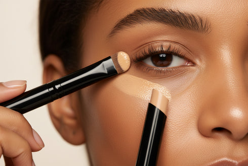 AMS Stick Concealer Beige Sable - Application Pinceau Sous les Yeux Caramel