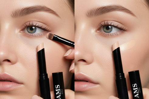 AMS Stick Concealer Porcelaine - Avant Après Sous les Yeux