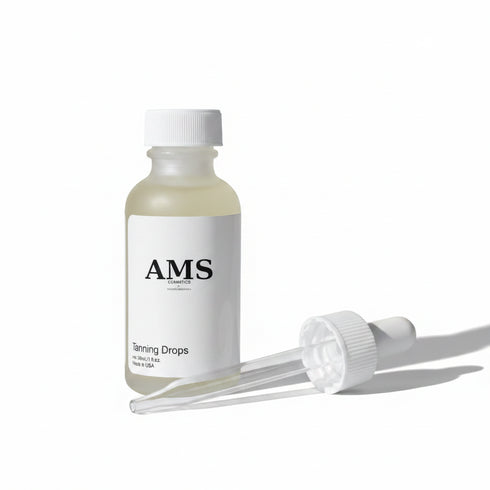 AMS Tanning Drops – Product with Shadow White BG