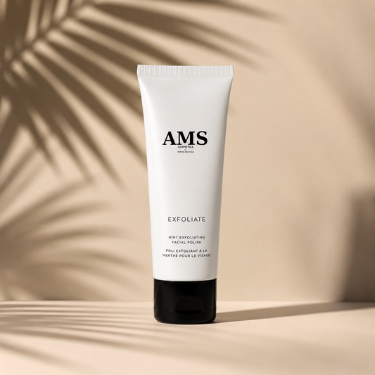 AMS Mint Exfoliating Facial Polish - Gentle Scrub Exfoliant
