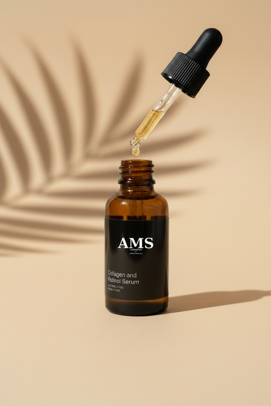 AMS Collagen and Retinol Serum – Studio Shot Variation 2