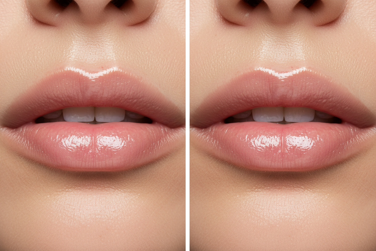 AMS Cosmetics – Before After Lip Gloss Transformation