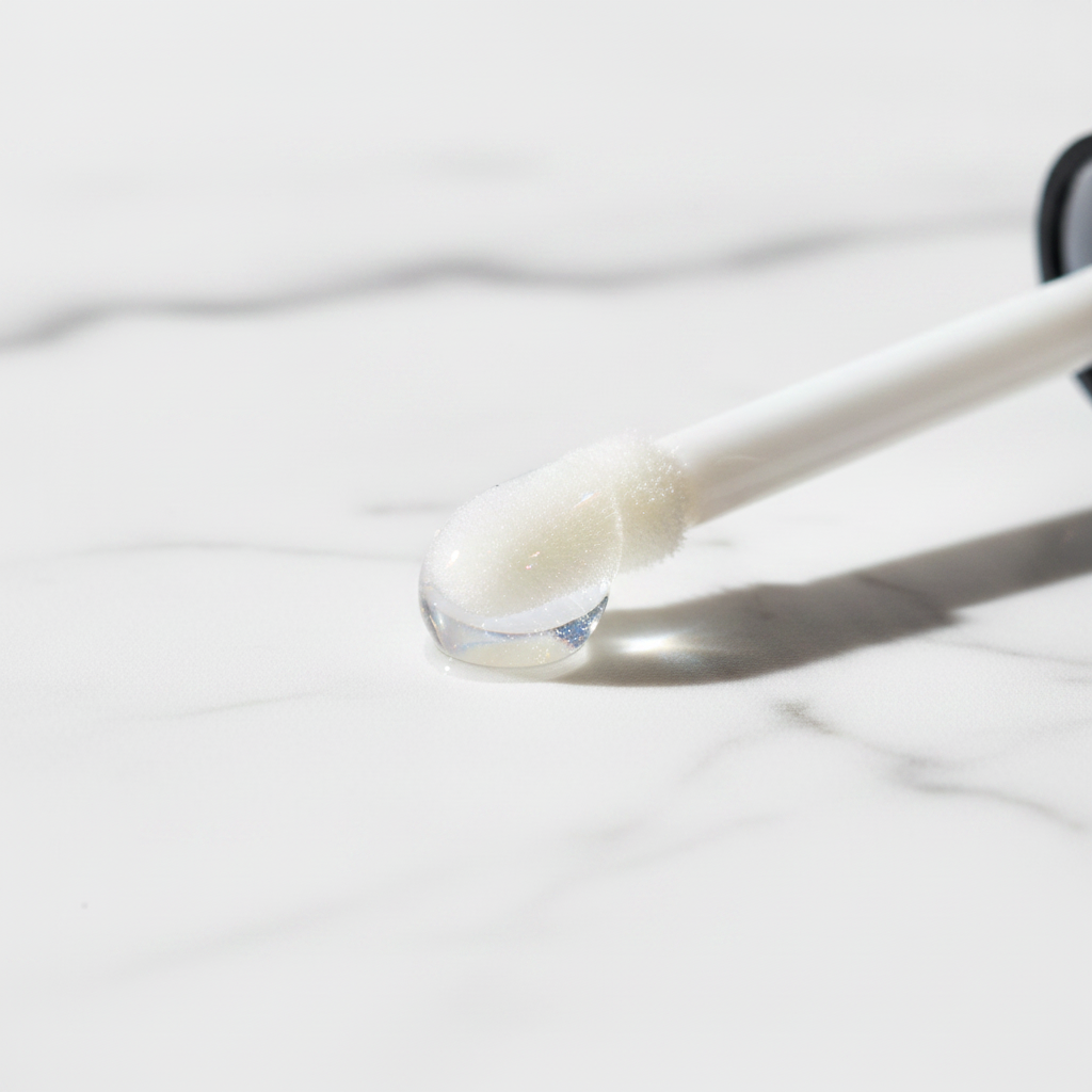 AMS Cosmetics – Clear Gloss Droplet Light Refraction
