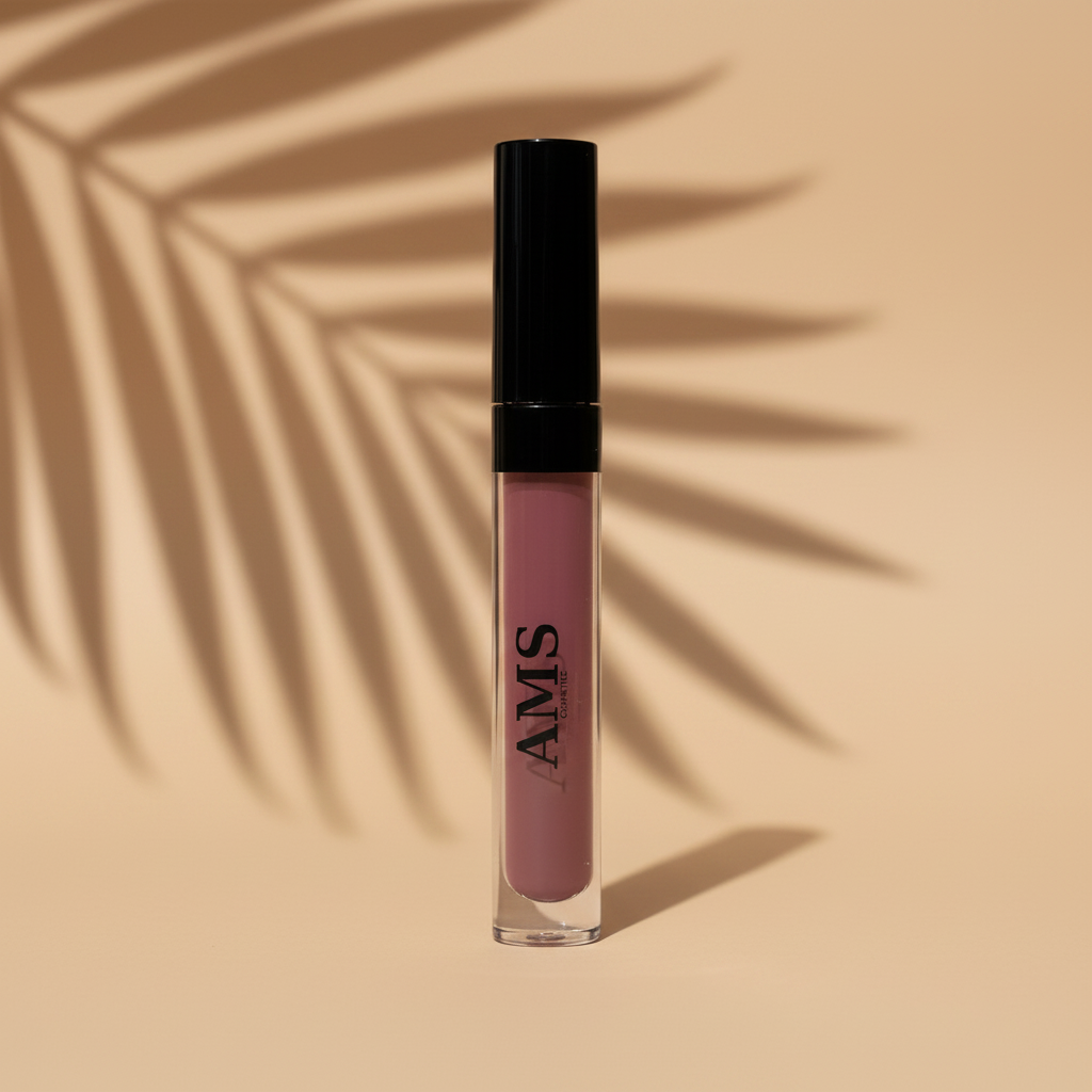 AMS Cosmetics – Fond beige chaud & ombres palmier