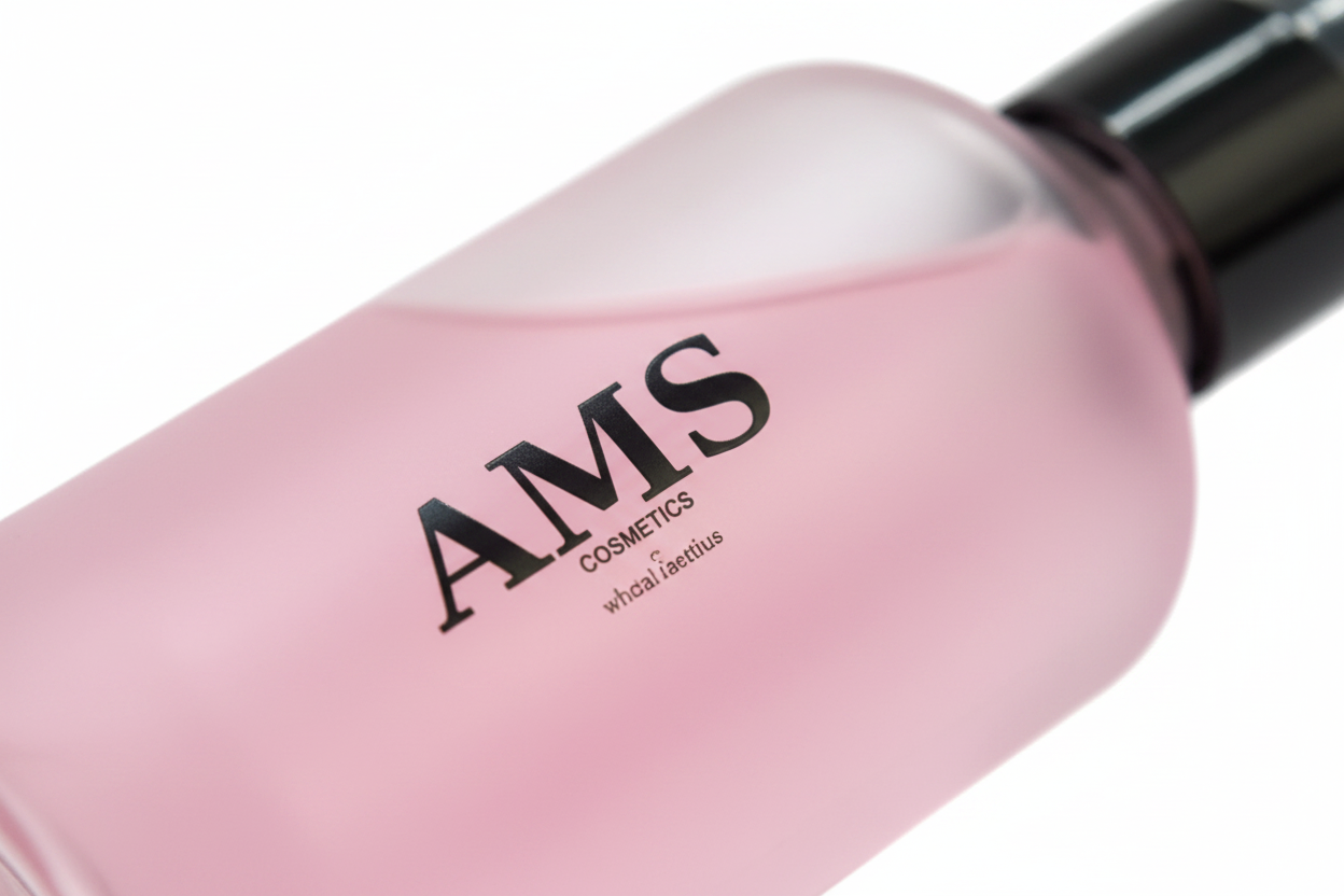 AMS Cosmetics – Label Close-Up Macro