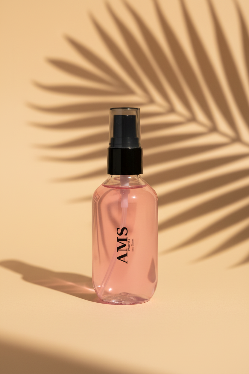 AMS Cosmetics – Setting Spray fond beige ombre palmier