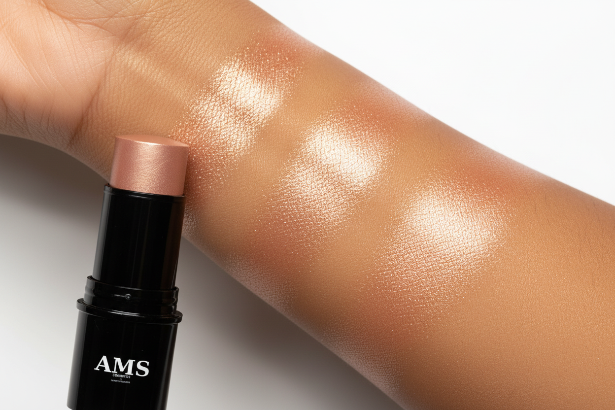 AMS Highlighter Stick Or Rose - Macro Swipe Bras Shimmer Or Rose Champagne Iridescent