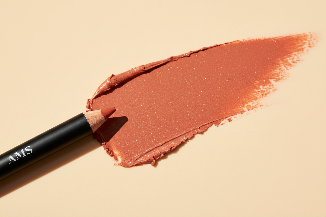 AMS Lipliner Deep Coral - Texture Swipe Terracotta