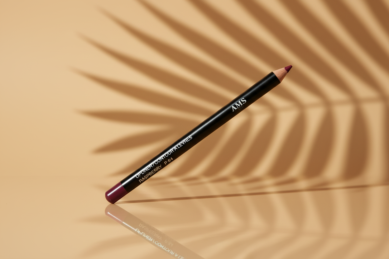 AMS Lipliner Raspberry - Fond Beige Chaud Palmier