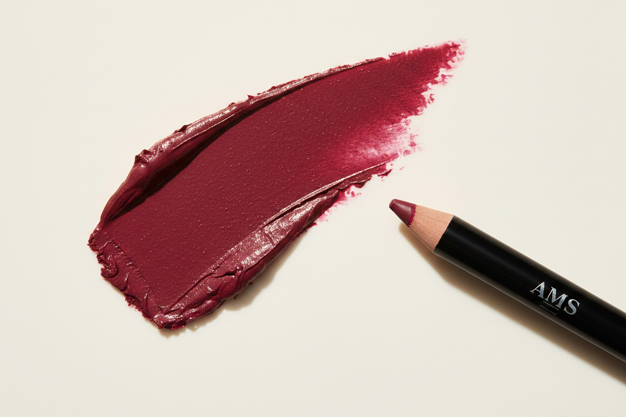 AMS Lipliner Raspberry - Texture Swipe Bordeaux