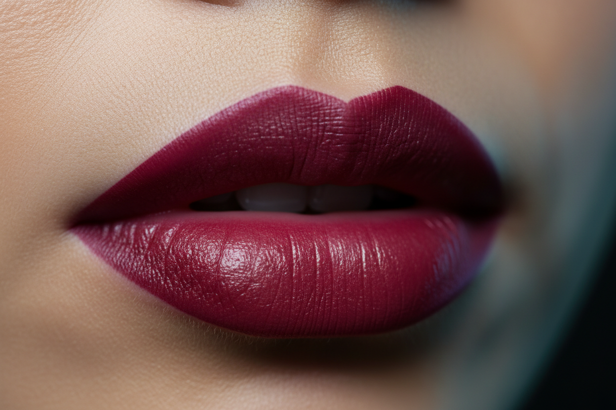 AMS Lipliner Raspberry - Zoom Lèvres Bordeaux