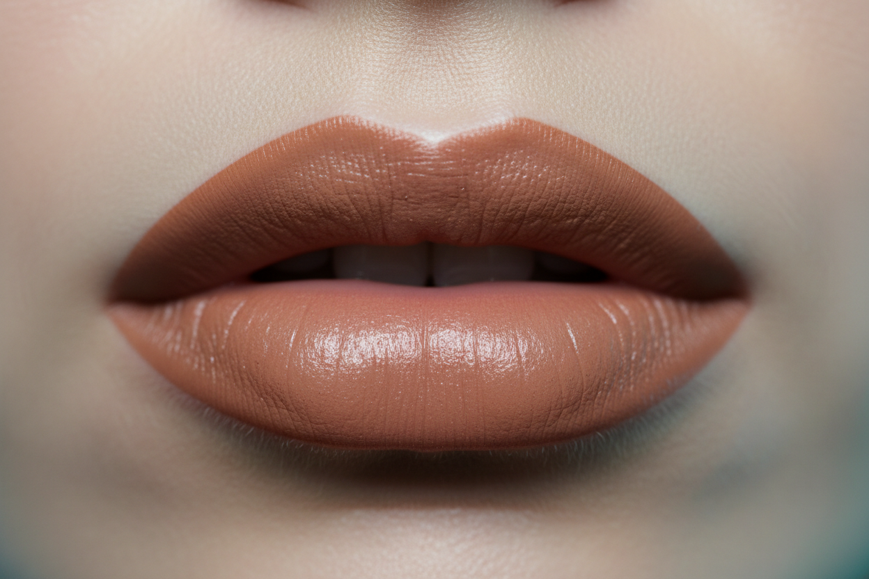 AMS Lipliner Sable Brown - Zoom Lèvres Taupe Nude