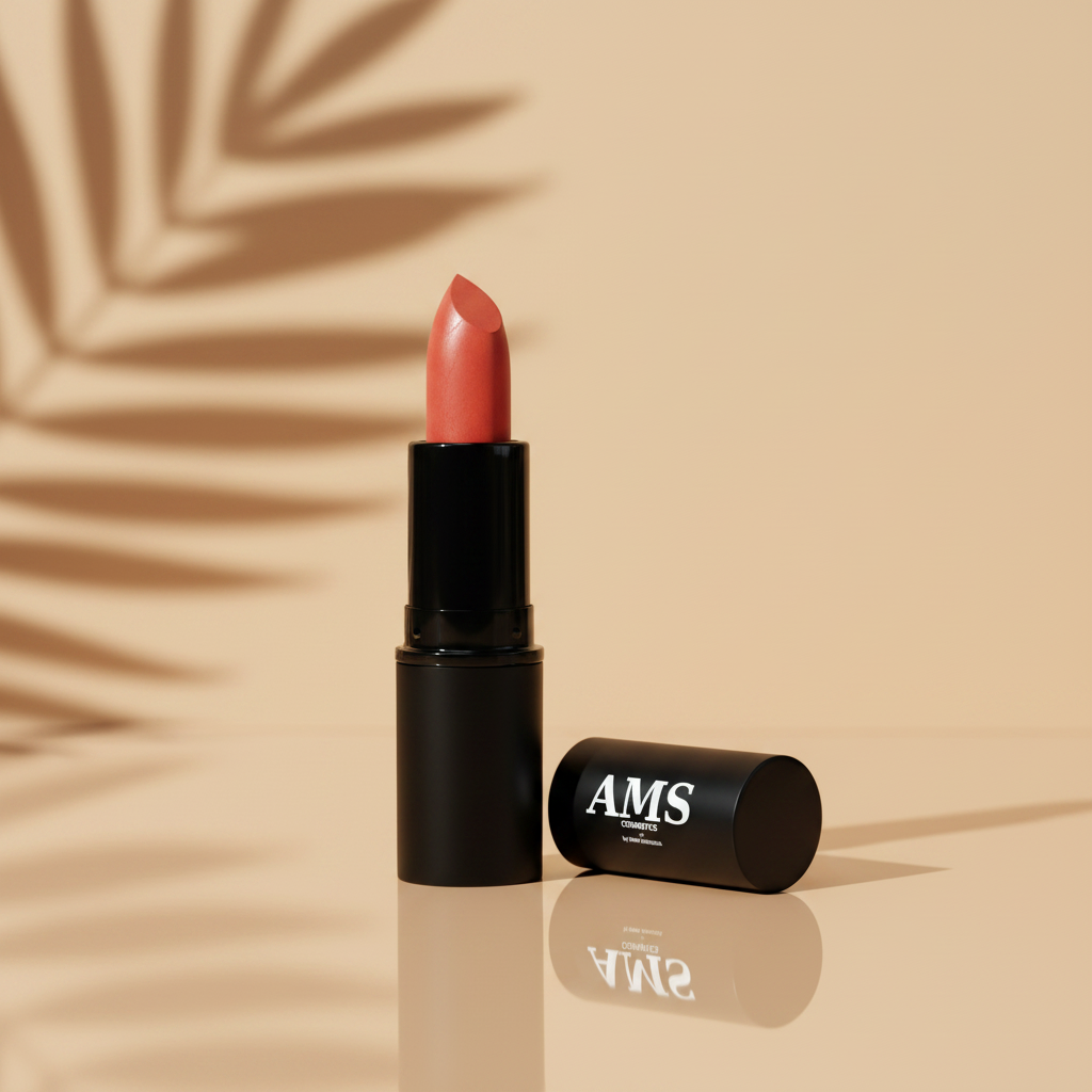 AMS Lipstick Corail - Fond Beige Chaud Palmier