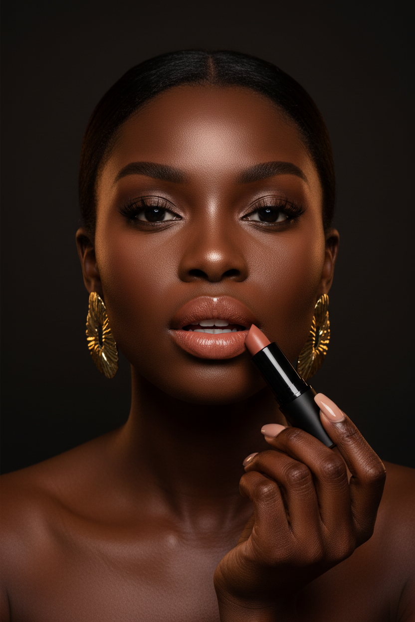 AMS Lipstick Nude Terracotta - Mannequin Peau Foncée