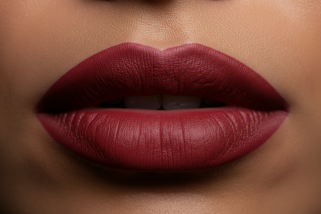 AMS Lipstick - Zoom Lèvres Rouge Brique Cranberry