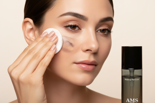 AMS Makeup Remover - Application Coton Démaquillage Routine Skincare Luxe