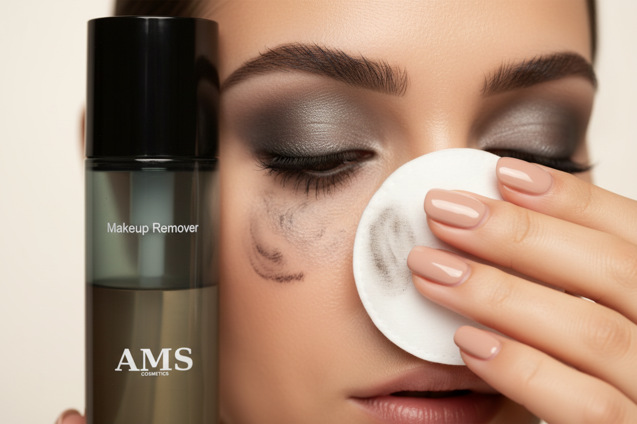 AMS Makeup Remover - Gros Plan Démaquillage Yeux Coton Doux Zone Délicate