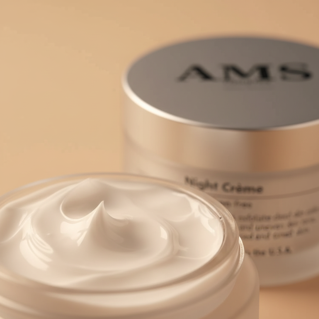 AMS Night Renewal Crème – Texture Close-Up Macro 4K