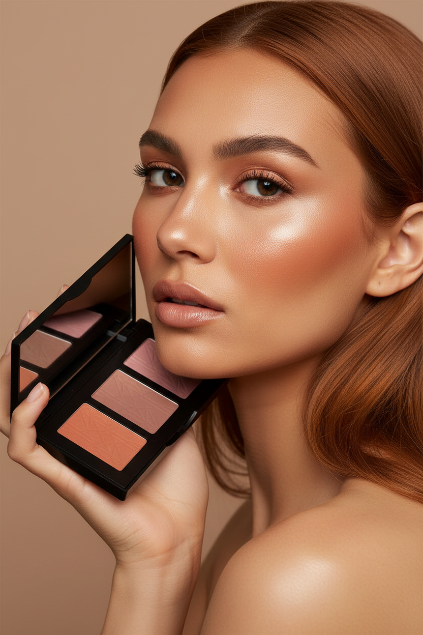 AMS Palette Blush - Style Editorial Mannequin Palette Près du Visage