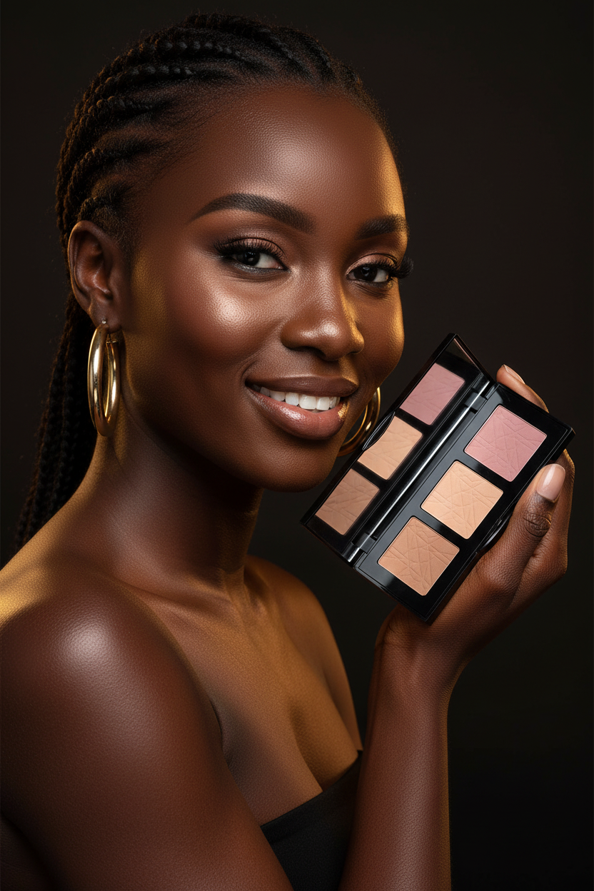 AMS Palette - Mannequin Peau Ébène Palette Près du Visage