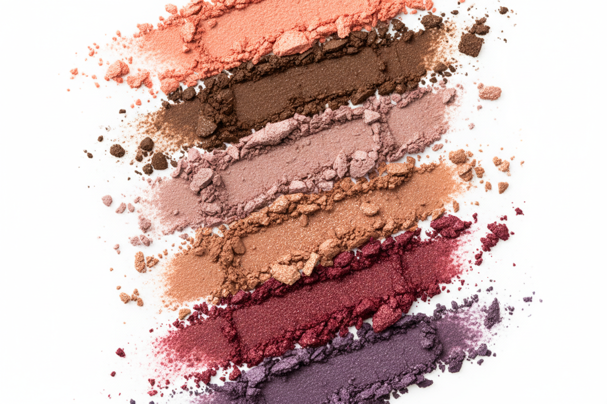 AMS Palette Rose Bordeaux - Texture Swipe 6 teintes