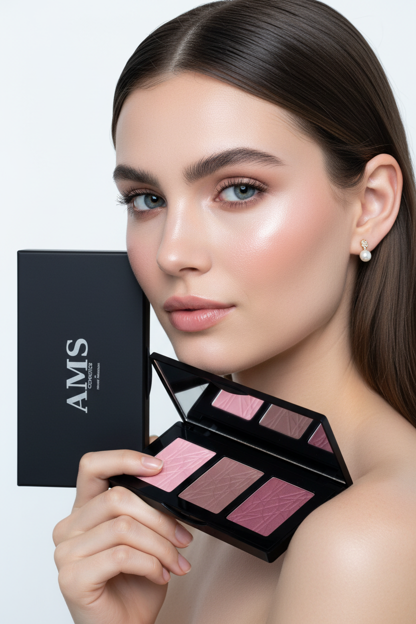 AMS Palette Rose Mauve - Mannequin Peau Porcelaine