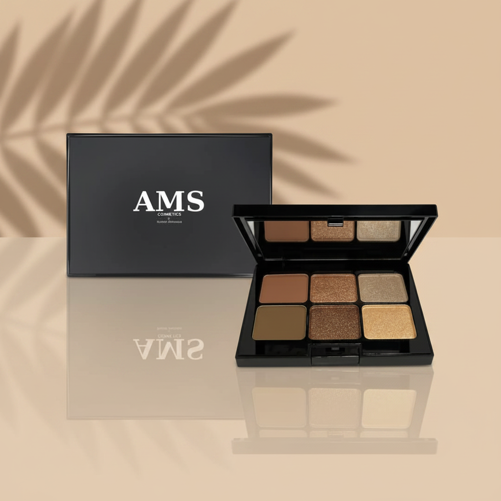 AMS Palette Shimmer Bronze - Fond Beige Chaud