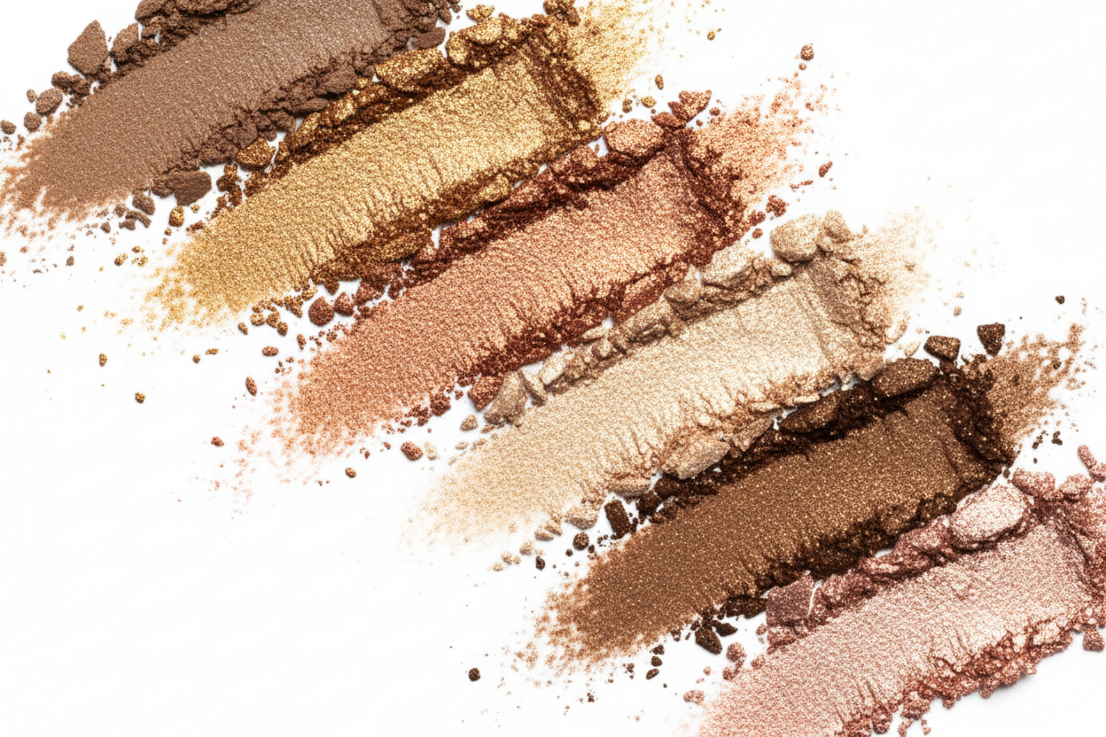 AMS Palette Shimmer Bronze - Texture Swipe 6 teintes