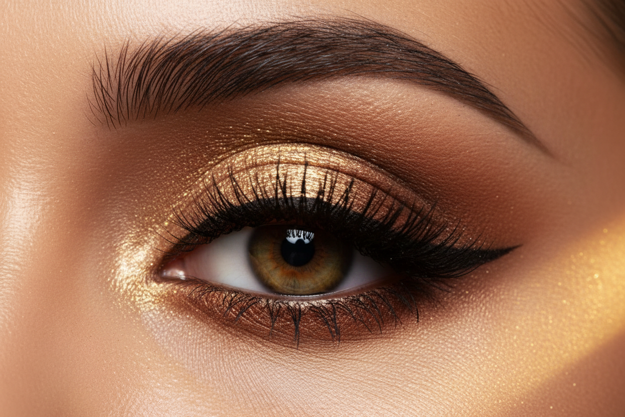 AMS Palette Shimmer Bronze - Zoom Yeux