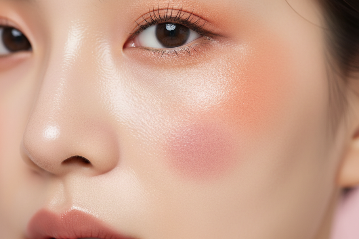 AMS Palette Terracotta - Zoom Joues Korean Glass Skin