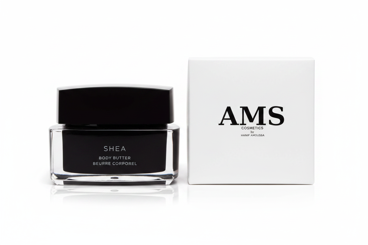 AMS Shea Body Butter — Product with White Packaging