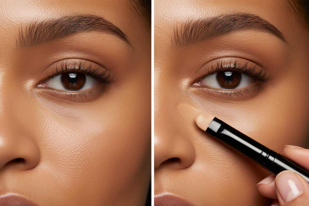 AMS Stick Concealer Beige Sable - Avant Après Sous les Yeux