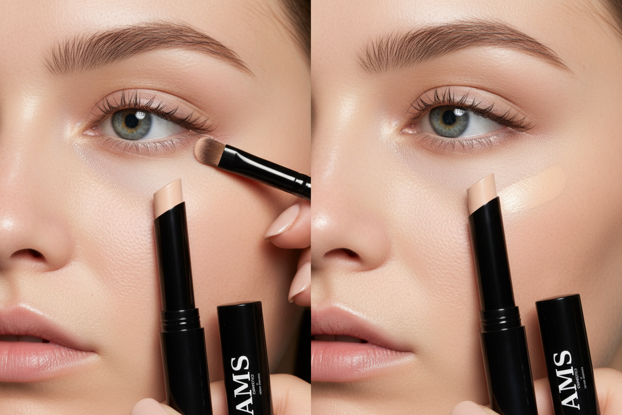 AMS Stick Concealer Porcelaine - Avant Après Sous les Yeux