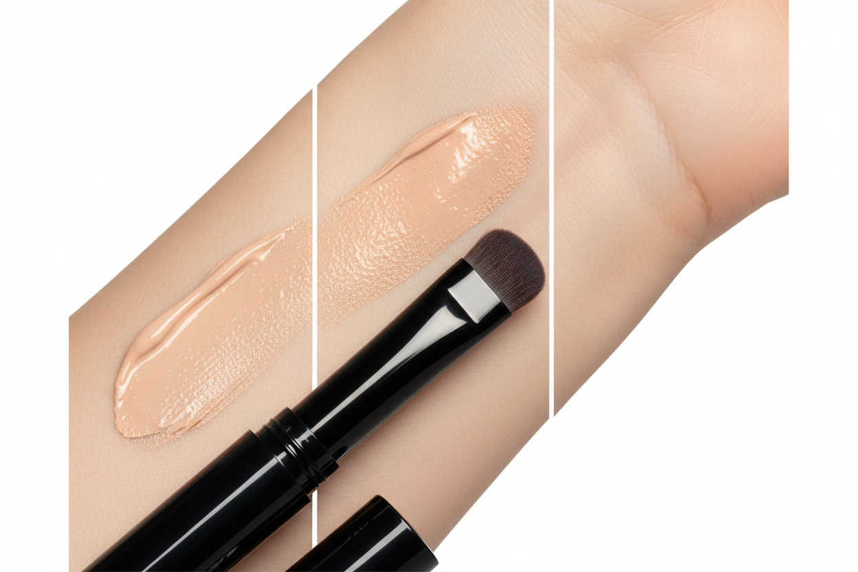 AMS Stick Concealer Porcelaine - Macro Texture Crème Application