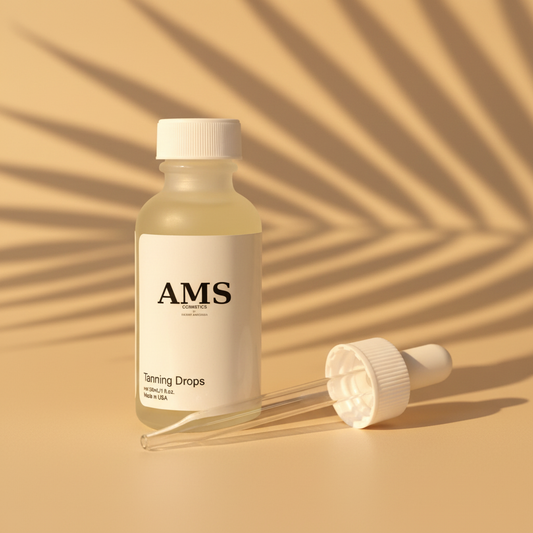 AMS Tanning Drops – Fond Beige Palmier