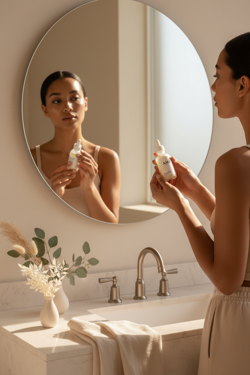 AMS Tanning Drops – Product Lifestyle Moment