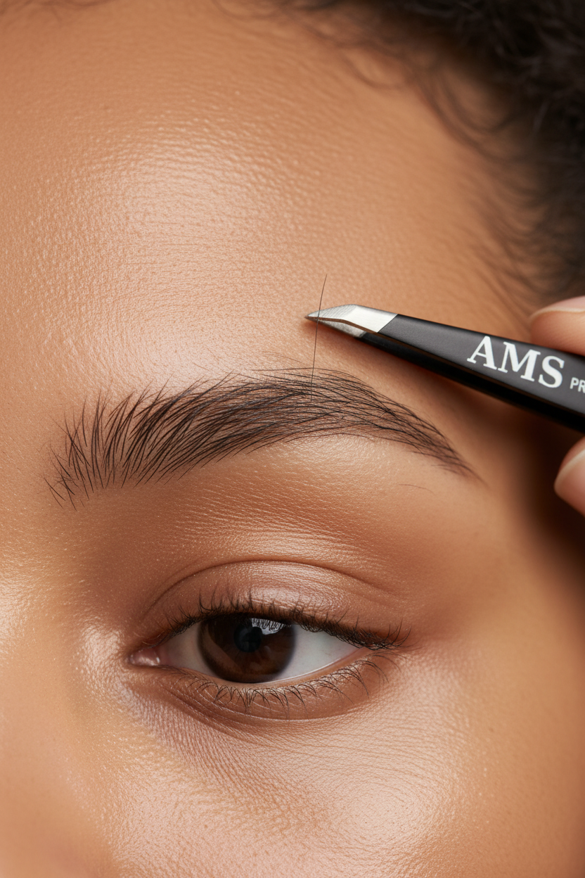 AMS Tweezers – Eyebrow Grooming Editorial