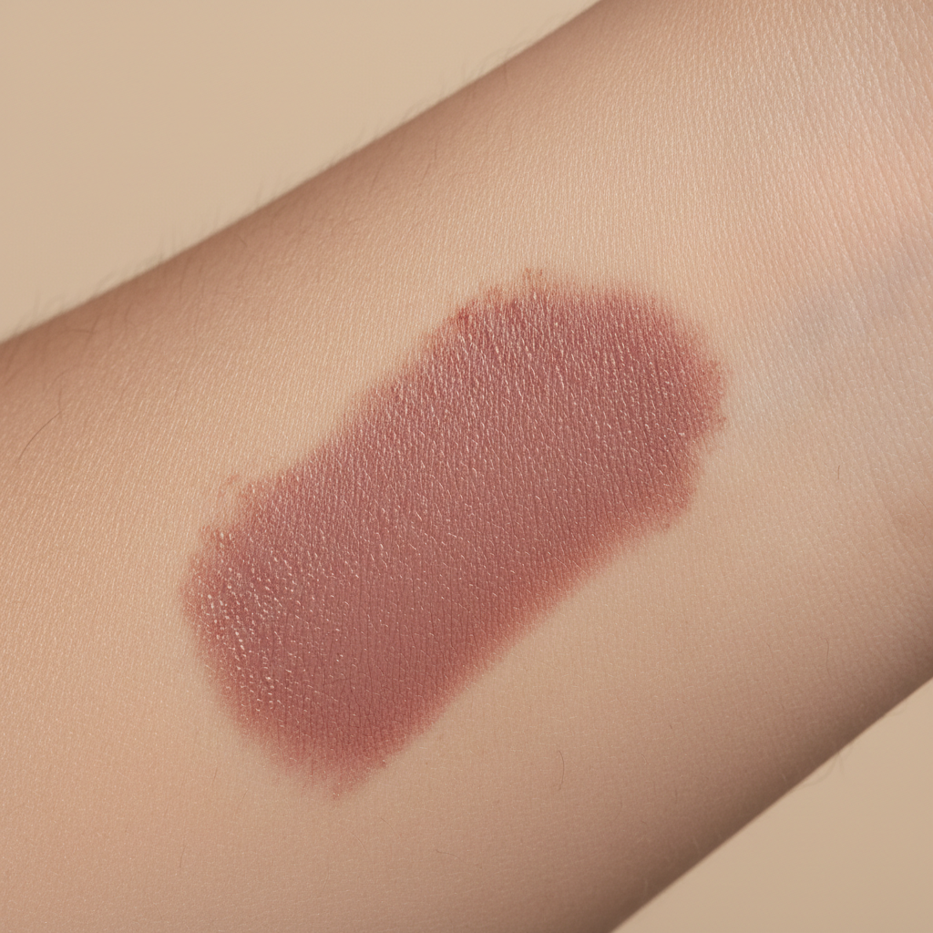 Dusty Rose Matte – Swatch sur peau